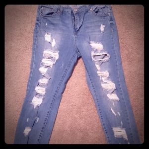 Forever 21 Distressed Jeans